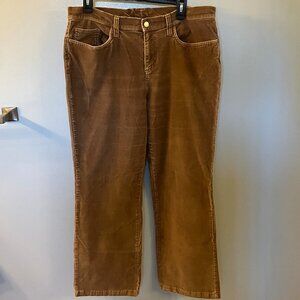 Sonoma Life + Style Stretch Brown Corduroy Pants Women's Size 12